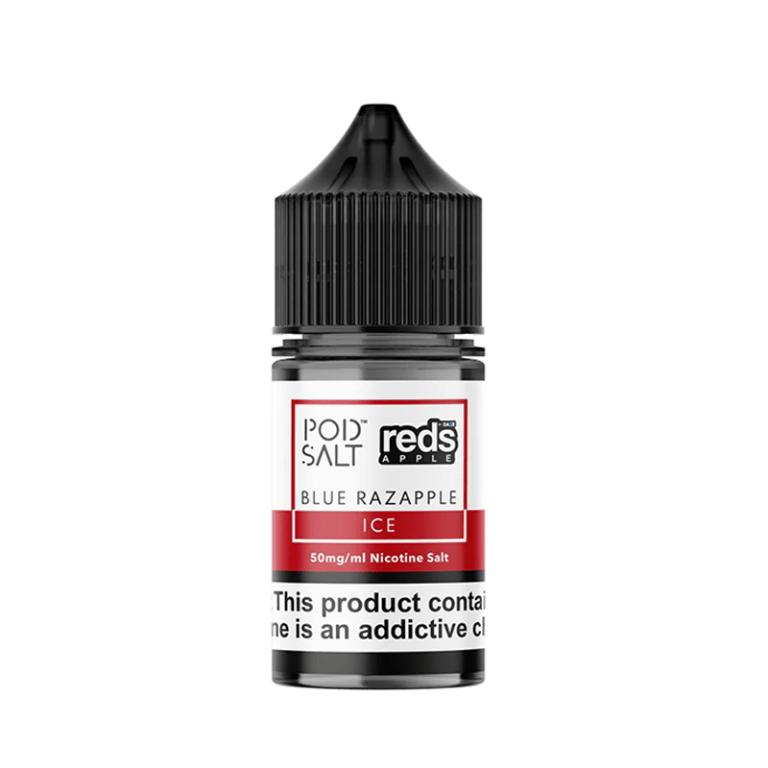 سالت نیکوتین پاد سالت انواع توت و سیب خنک Pod Salt Blue Razapple Ice Saltnic (30ml)