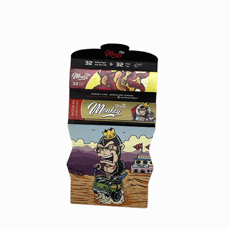کاغذ سیگار با فیله آنبلیچ مانکی Monkey Unbleached Paper