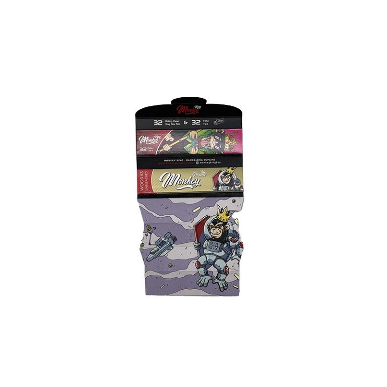 کاغذ سیگار با فیله آنبلیچ مانکی Monkey Unbleached Paper