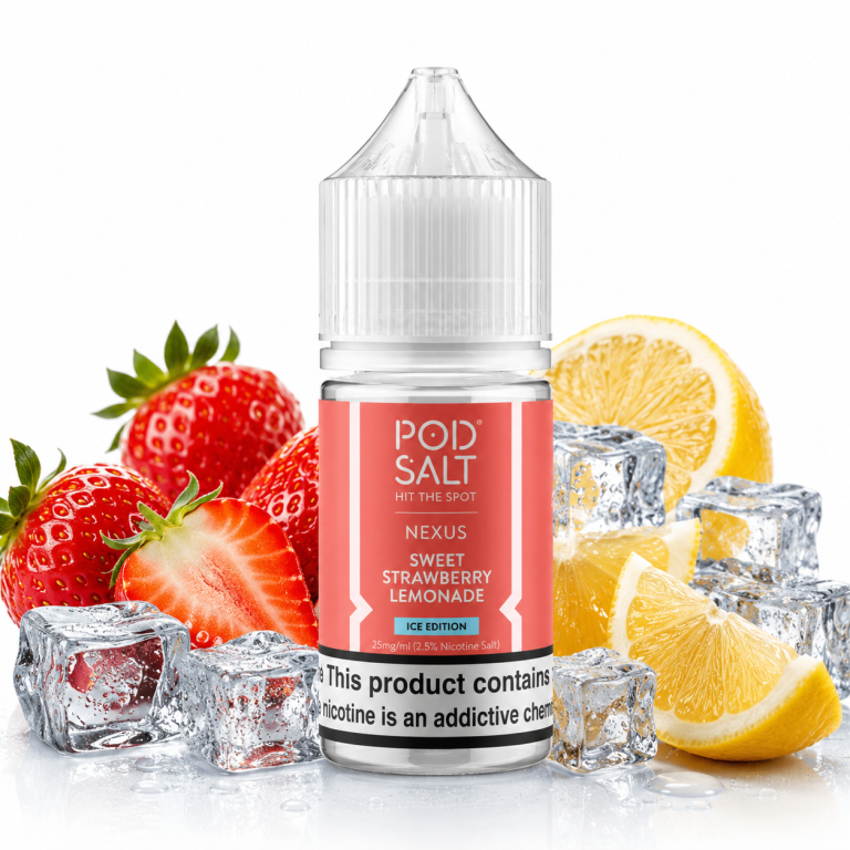 پاد سالت لیمو توت فرنگی یخ Pod Salt Sweet Strawberry Lemonade Ice Edition