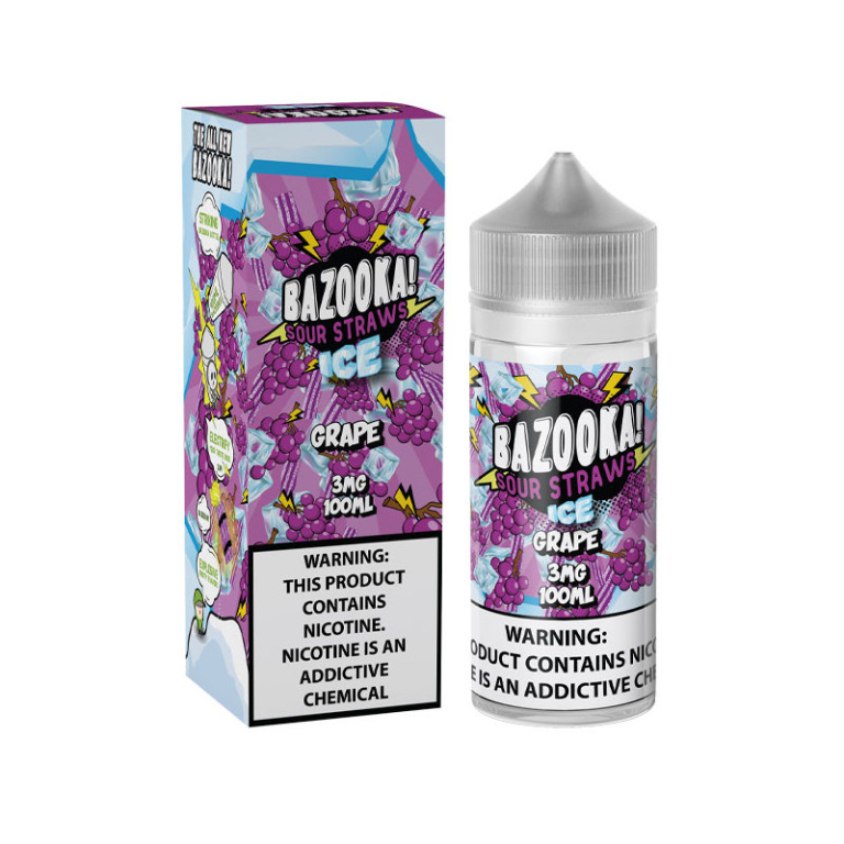 جویس بازوکا انگور یخ Bazooka Grape Ice (100ml)