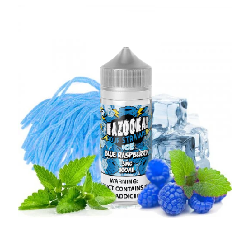 جویس بازوکا توت آبی یخ Bazooka Blue Raspberry Ice (100ml)