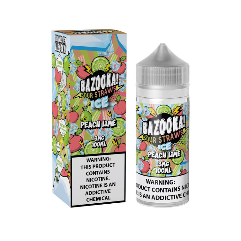 جویس بازوکا هلو لیمو یخ Bazooka Peach Lime Ice (100ml)