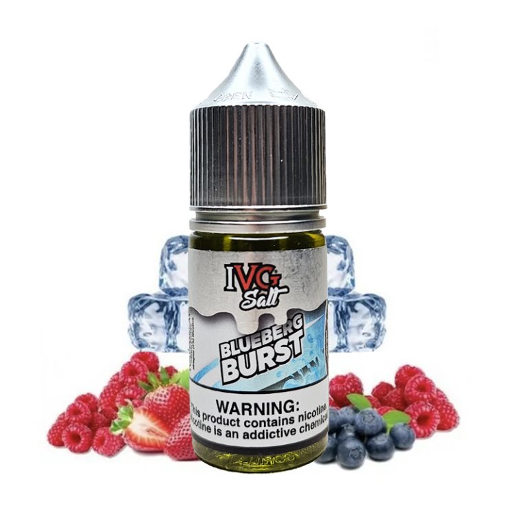 سالت نیکوتین آی وی جی بلوبری توت فرنگی تمشک خنک IVG Blueberg burst (30ml)