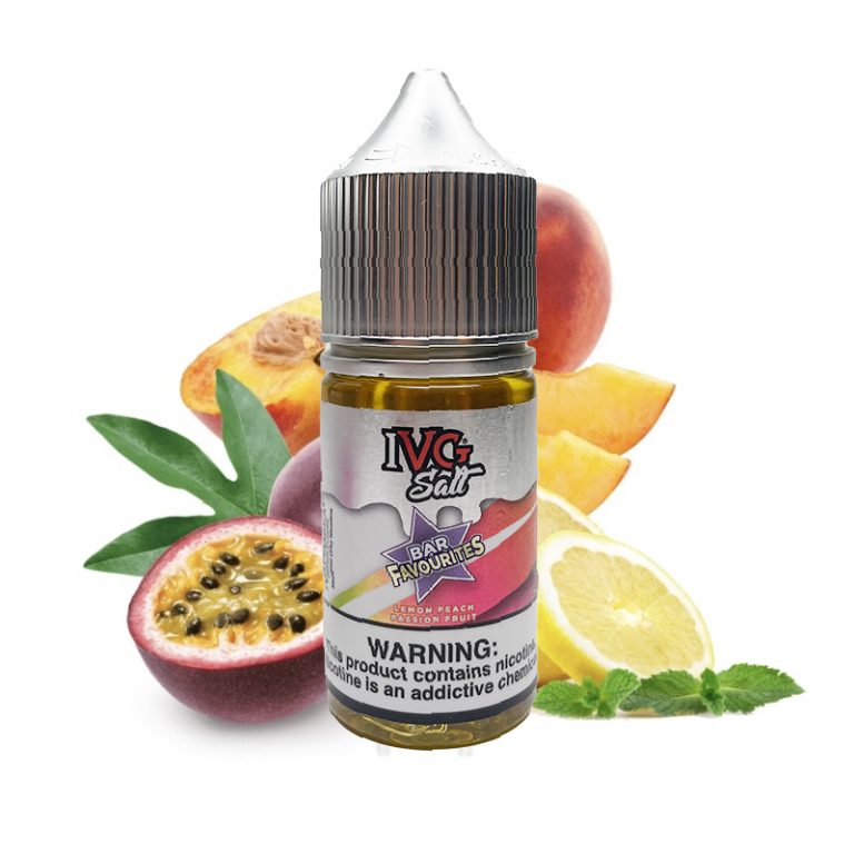 سالت نیکوتین آی وی جی لیمو هلو پشن فروت IVG lemon peach passion fruit (30ml)