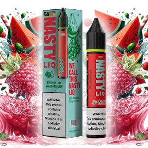 سالت نیکوتین نستی تمشک هندوانه Nasty Liq Raspberry Watermelon Salt Nic (30ml)