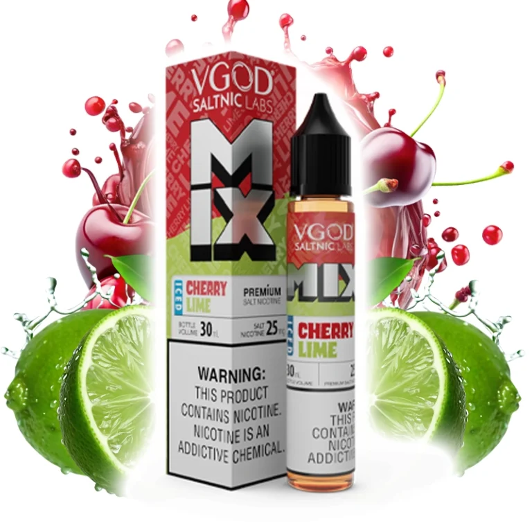 سالت گیلاس لیمو یخ ویگاد VGOD MIX CHERRY LIME ICED 30ML