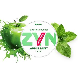 نیکوتین خوراکی سیب و نعنا اسلیم ZYN Apple Mint Slim Nicotine Pouches