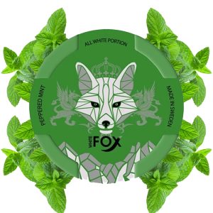 نیکوتین خوراکی روباه نعنا Fox Peppered Mint Nicotine Pouches