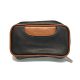کیف پیپ ساونلی چرم مشکی قهوه ای Savinelli Pipe Bag
