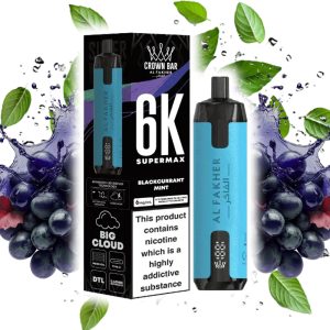 پاد 6000 کام الفاخر انگور فرنگی نعنا Al Fakher Blackcurrant Mint 6000 Disposable pod