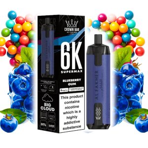 پاد 6000 کام الفاخر بلوبری آدامس Al Fakher Blueberry Gum 6000 Disposable pod