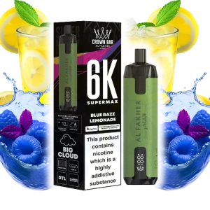 پاد 6000 کام الفاخر بلورز لیموناد Al Fakher Blue Razz Lemonade 6000 Disposable pod