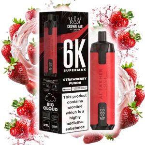 پاد 6000 کام الفاخر توت فرنگی Al Fakher Strawberry Punch 6000 Disposable pod