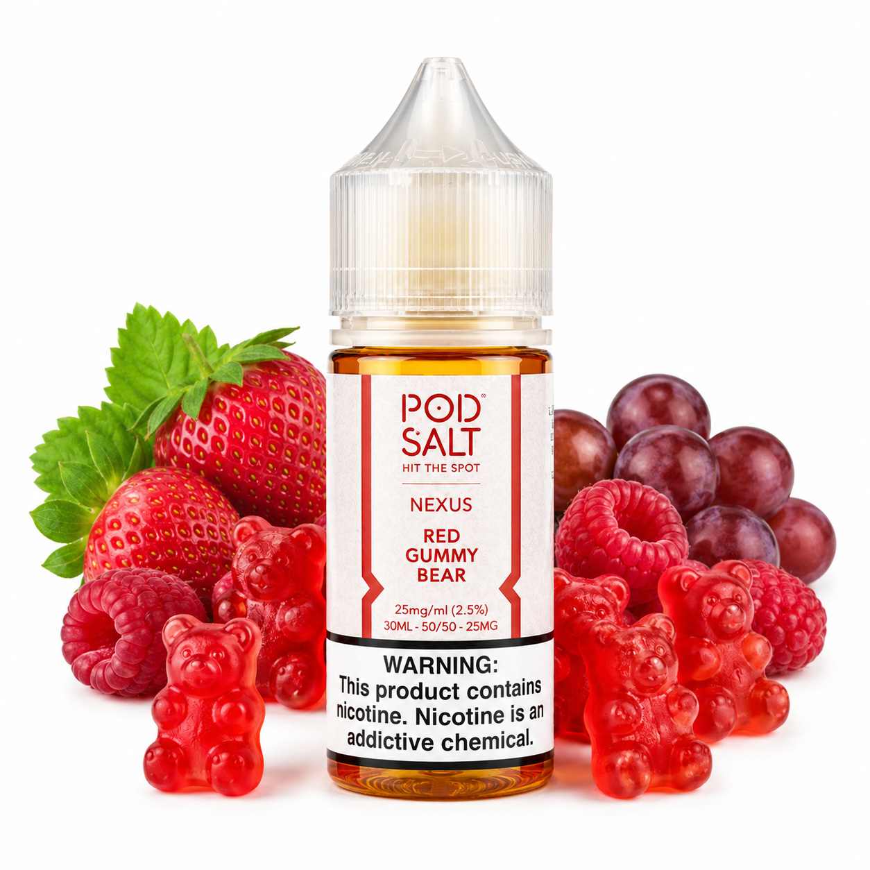 پاد سالت پاستیل خرسی قرمز Pod Salt Red Gummy Bear