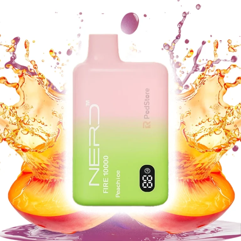 پاد 10000 پاف نِرد هلو یخ 2% Nerd 10K Peach Ice disposable