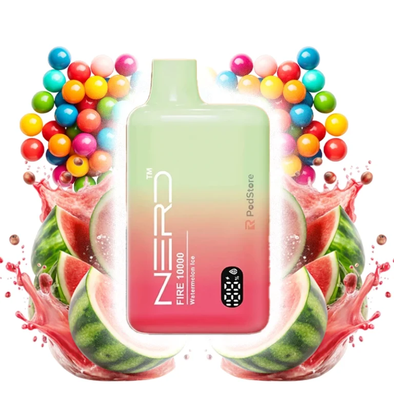 پاد 10000 پاف نِرد هندوانه آدامس 2% Nerd 10K Watermelon bubble disposable