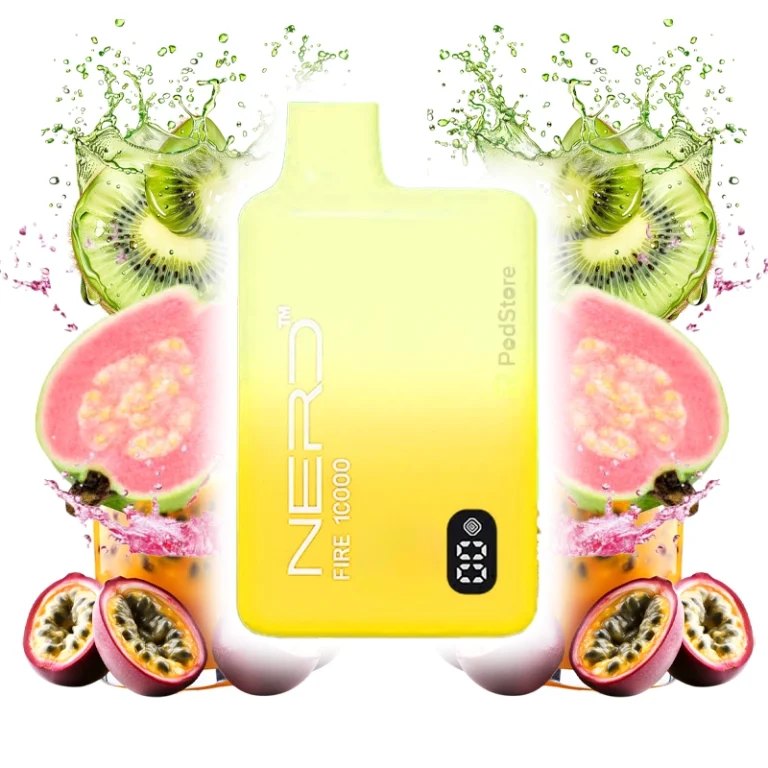 پاد 10000 پاف نِرد کیوی پشن گواوا 2% Nerd 10K Kiwi Passion Guava