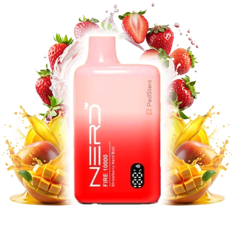 پاد 10000 پاف نِرد توت فرنگی انبه 2% Nerd 10K Strawberry Mango