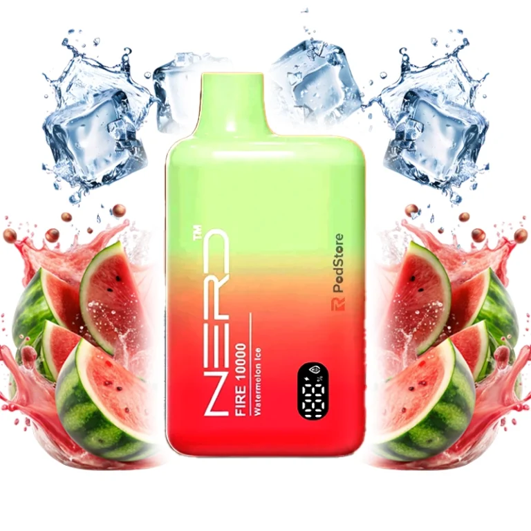 پاد 10000 پاف نِرد هندوانه یخ 2% Nerd 10K Watermelon ice disposable