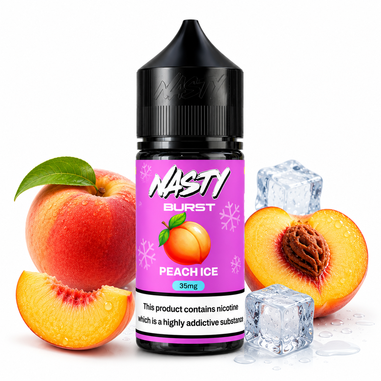 سالت نستی هلو یخ Nasty 30ml peach ice